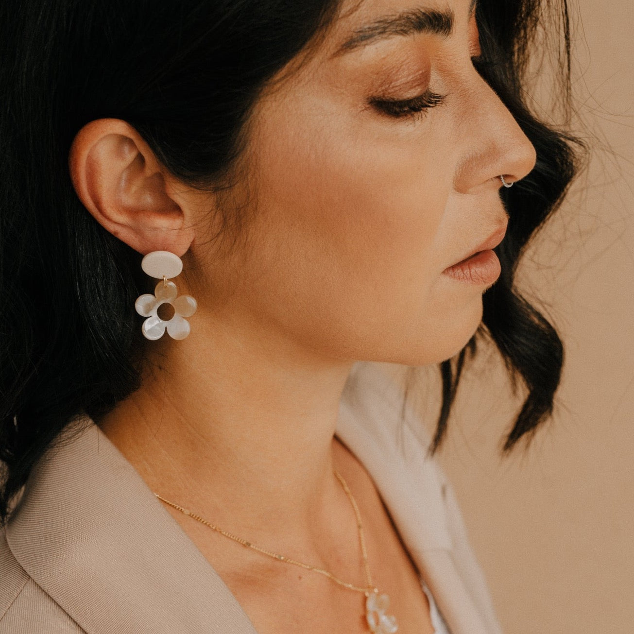 boho flower Ohrringe